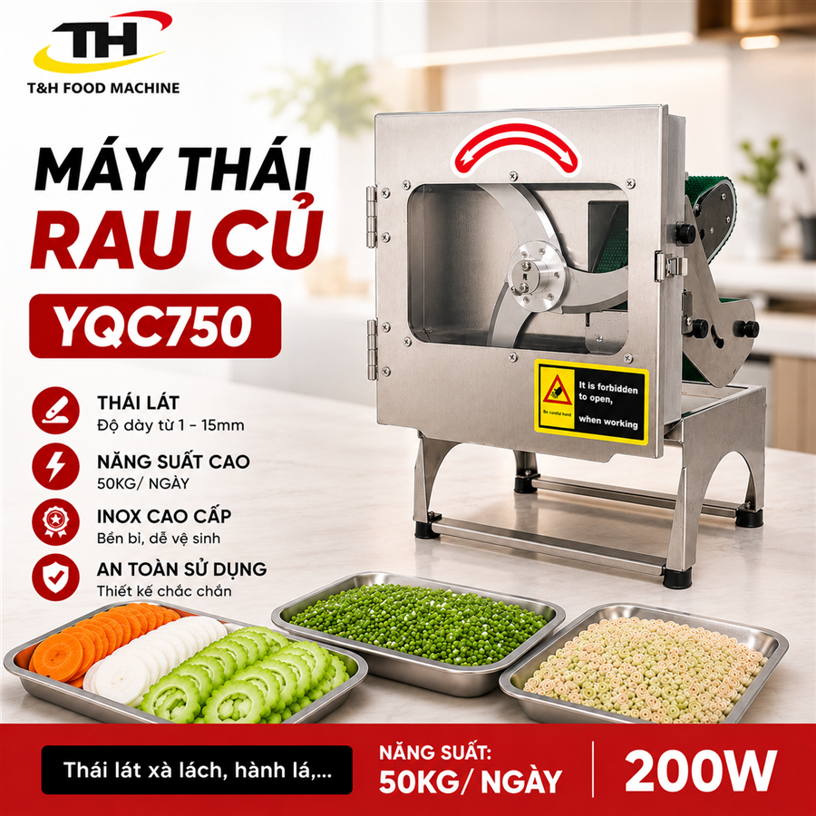 Máy thái lát rau củ mini YQC750