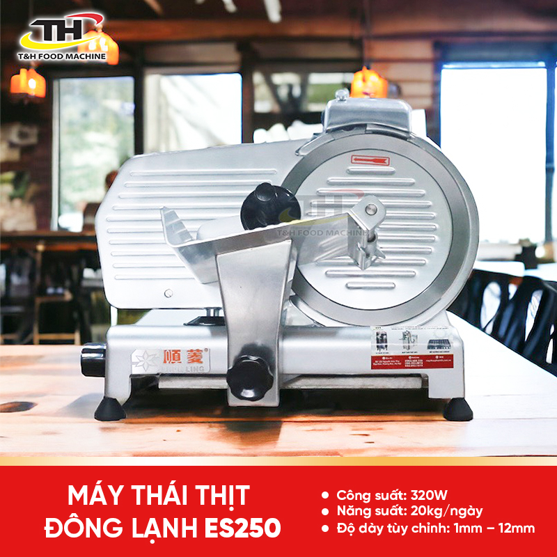 Máy Thái Thịt Chín, Đông Lạnh ES250 Tiêu Chuẩn Châu Âu, Nhập Khẩu Nguyên Chiếc