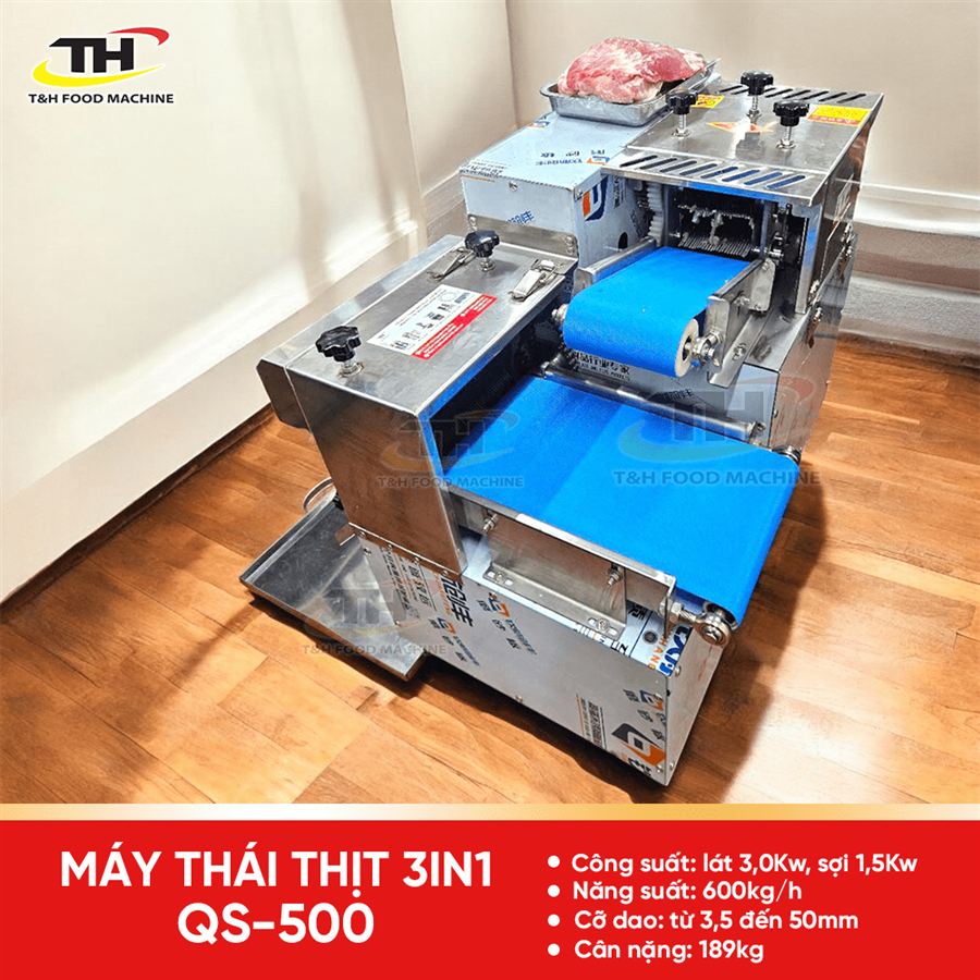 Máy thái thịt hạt lựu đa năng - QS500