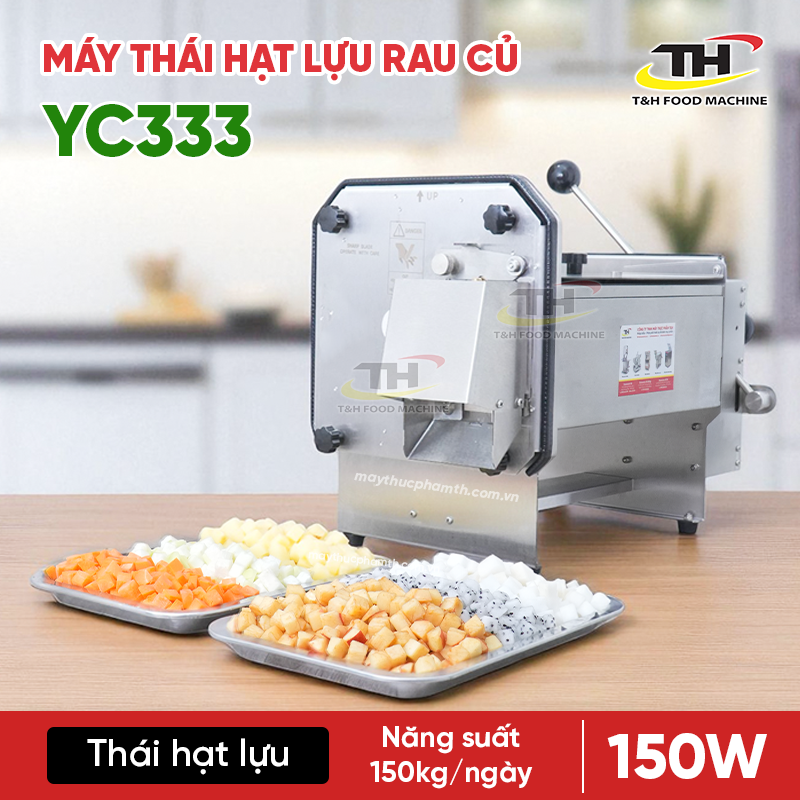 Máy Thái Rau Củ Hạt Lựu YC-333