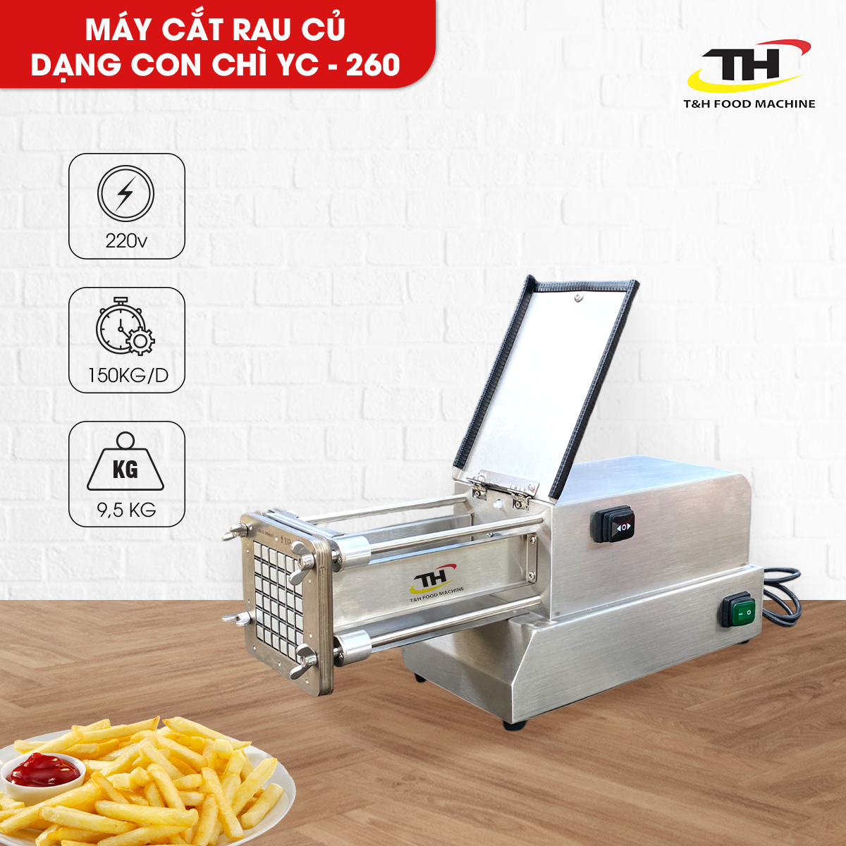 Máy Thái Con Chì YC260