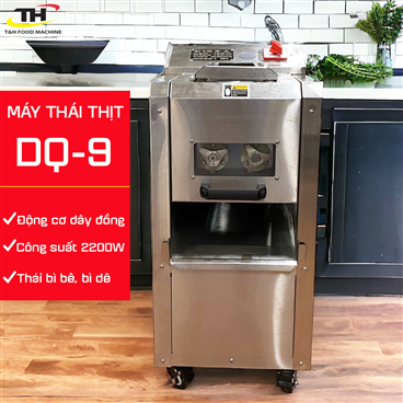 Máy Thái Thịt DQ9 Động Cơ Dây Đồng, Thay Dao Linh Hoạt, Thái Được Cả Bì Bê, Bì Dê.