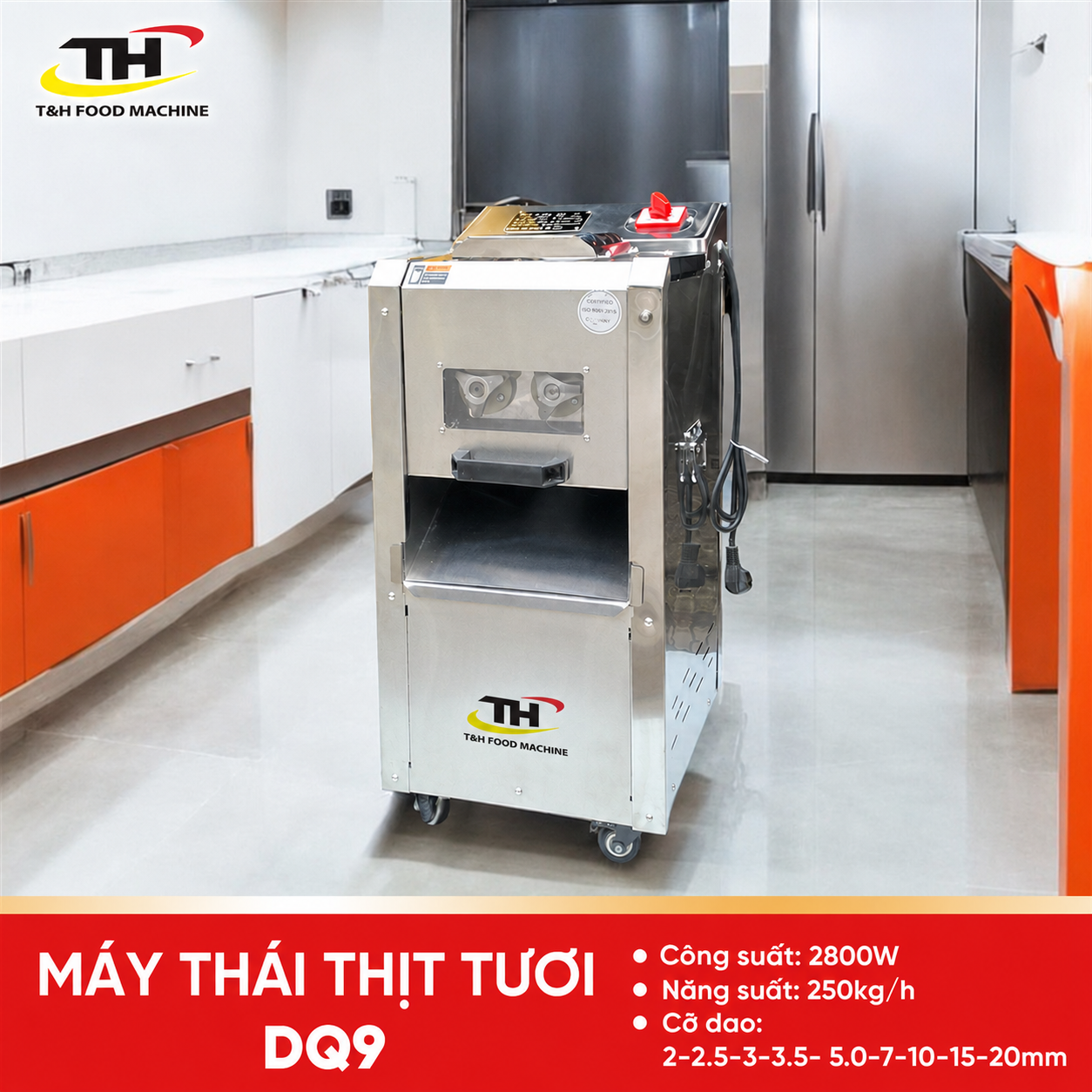 Máy Thái Thịt DQ9 Động Cơ Dây Đồng, Thay Dao Linh Hoạt, Thái Được Cả Bì Bê, Bì Dê.