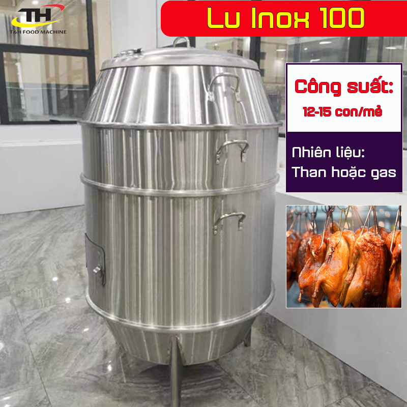 lò quay vịt inox 100