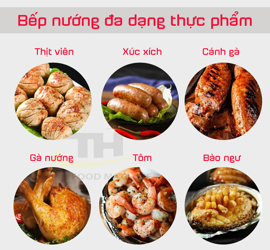 bếp nướng đá nướng đa dạng thực phẩm