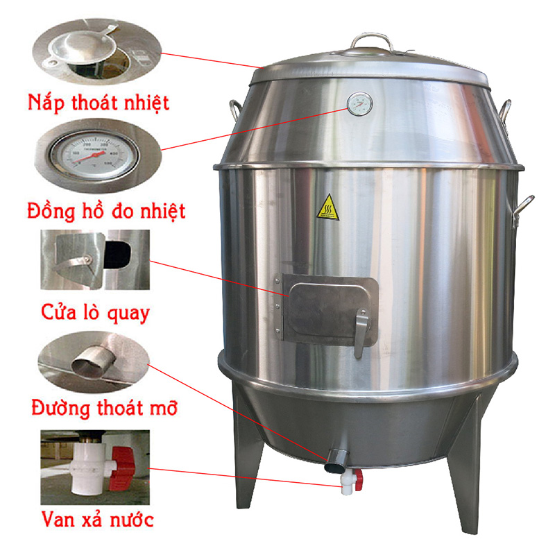 LU QUAY VỊT INOX 90