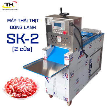 Máy thái thịt đông lạnh 2 cửa SK2